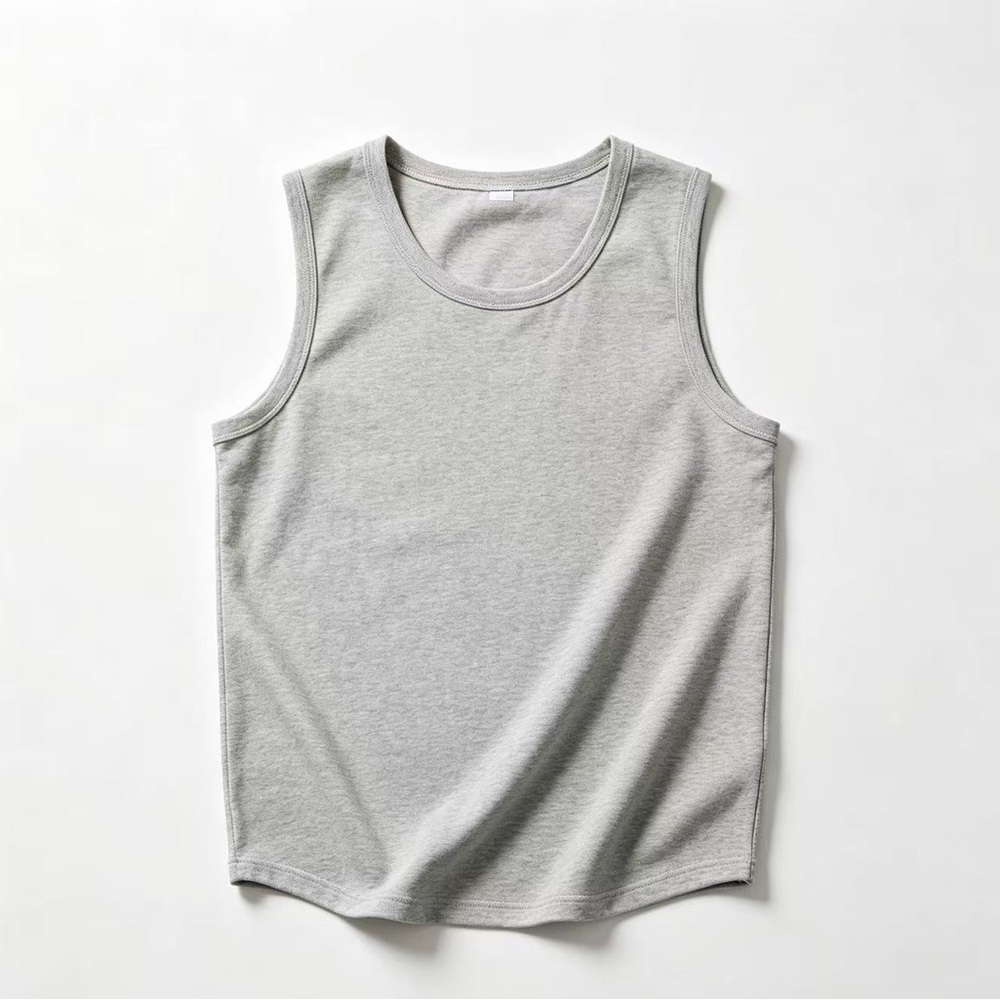 Everyday Scoop Neck Tank Top - Heather Gray